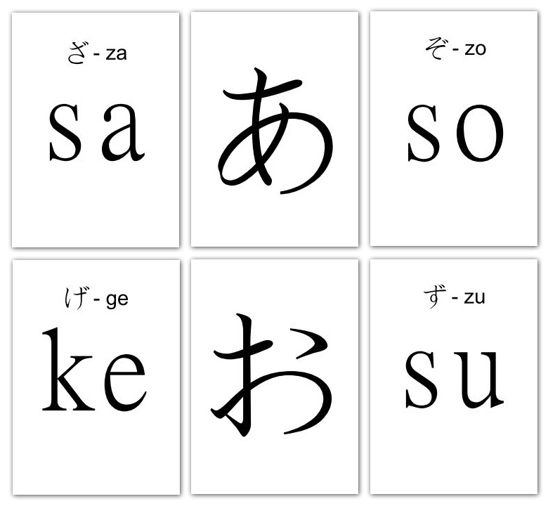 Japanese Kana Study Cards